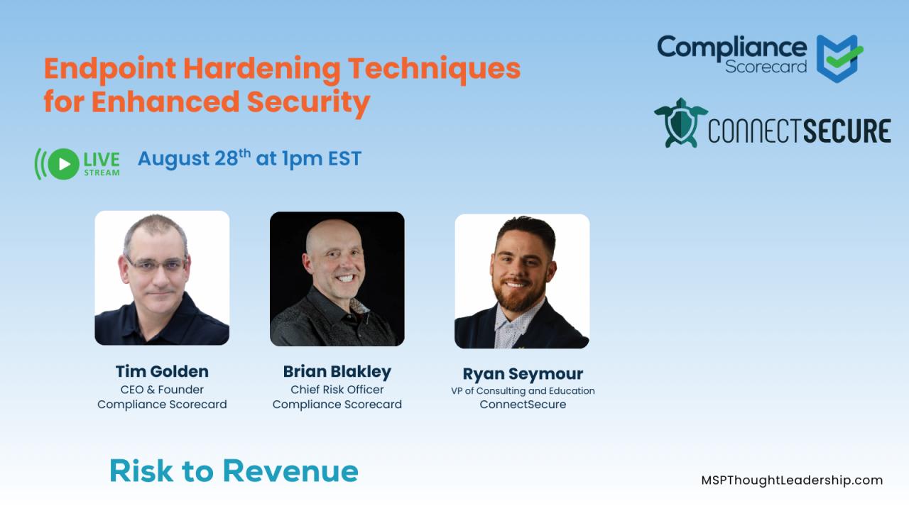 Endpoint Hardening Techniques for Enhanced Security